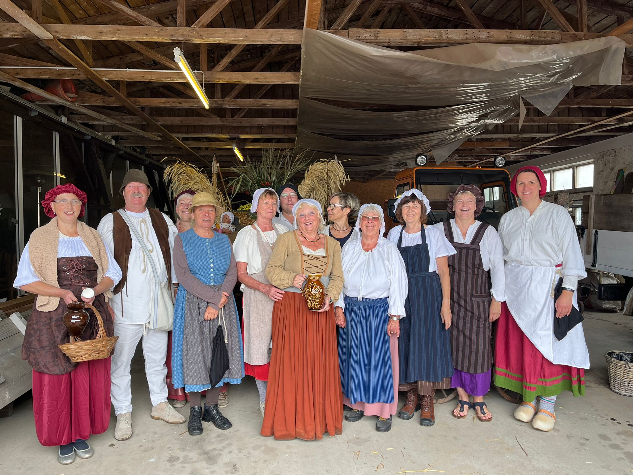 Vorbereitung zum Frondienstumzug am 17. Septemper 2022